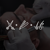 Corte + Barba Navalha + Depilação de Nariz e Orelha