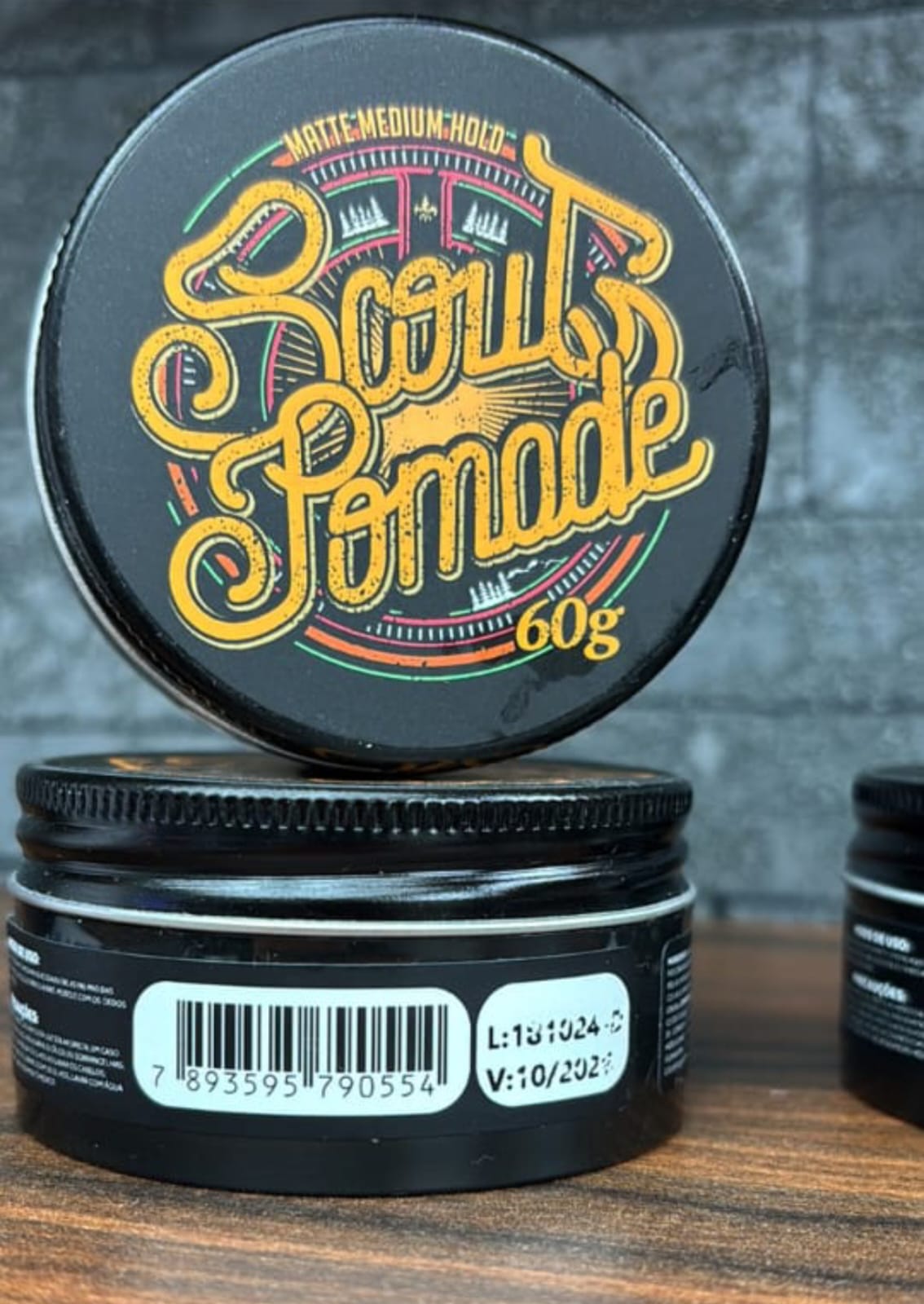 SCOUT Pomada Matte Medium Hold Amarela 80g