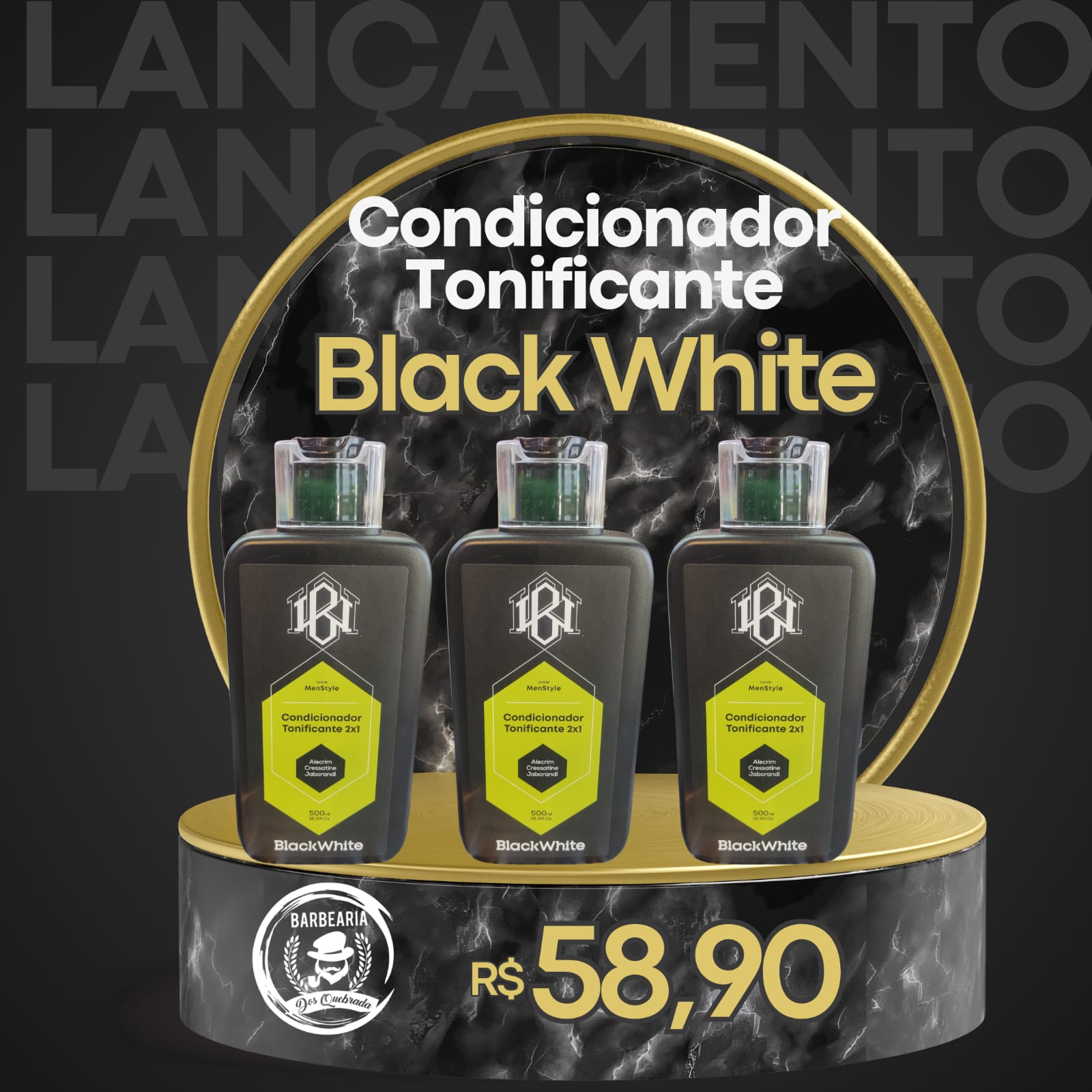 Condicionador Tonificante 2x1 - Black White
