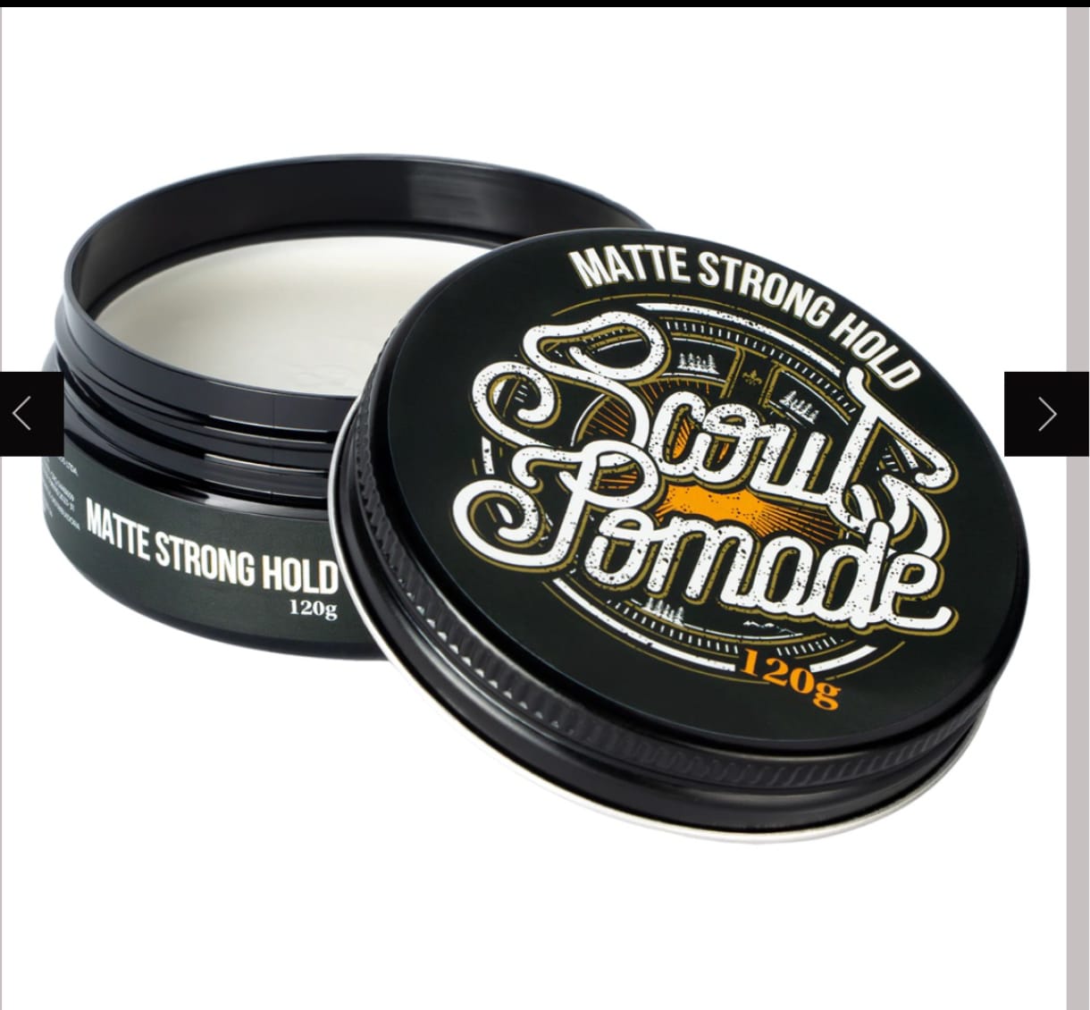 SCOUT Pomada Matte Strong Hold Branca 80g