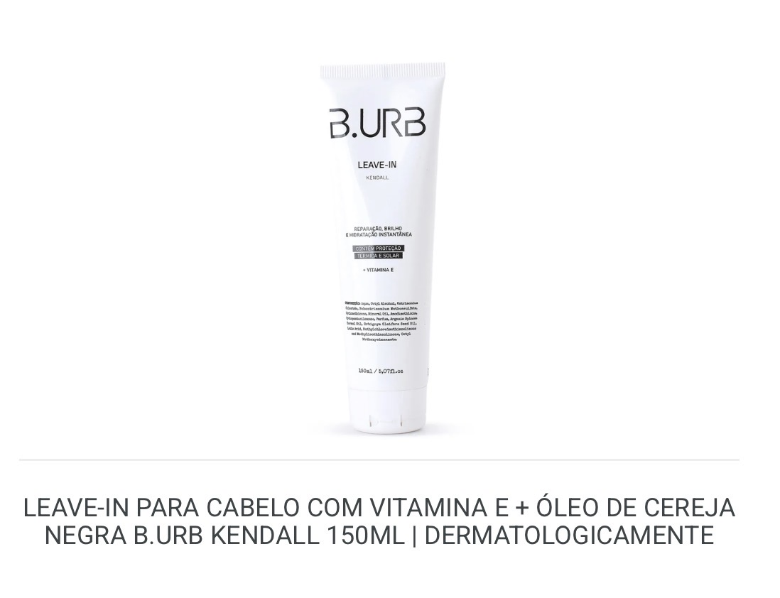 Leave-in para cabelo B.URB