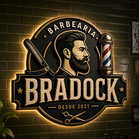 Barbearia do Bradock  - Santos - Logo