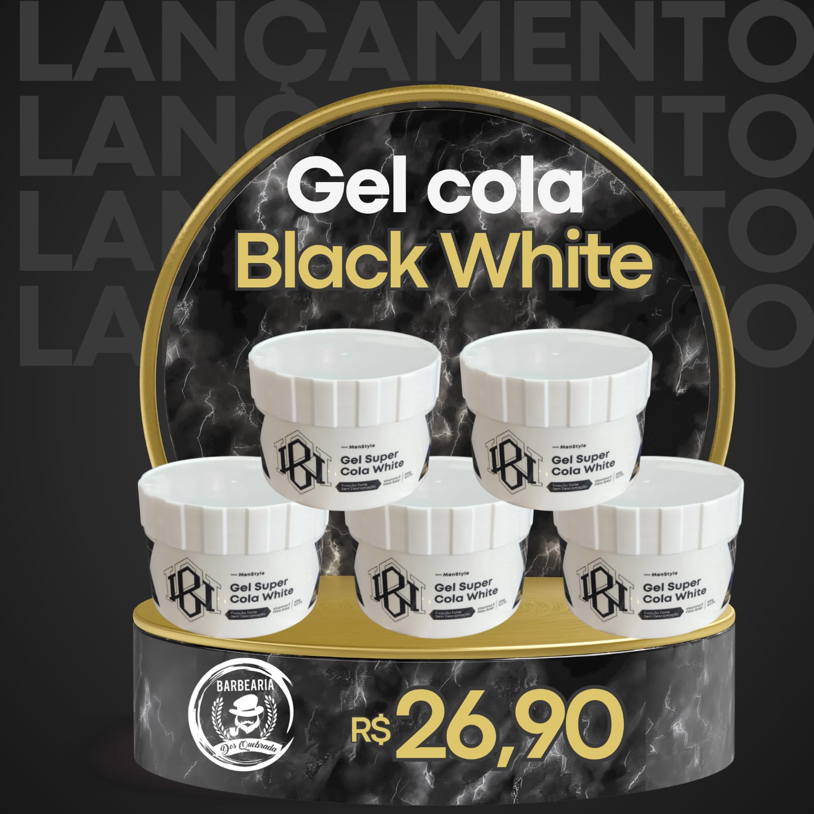 Gel Cola - Black White
