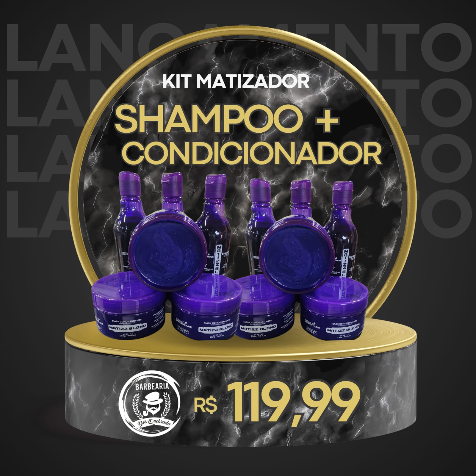 Kit Shampoo e Condicionador Matizador 