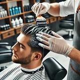 Relaxamento dos fios (cabelo curto)