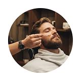 Cabelo + Barba Toalha Quente + Nariz e Ouvido (Cera)