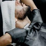 BARBOTERAPIA (barba com toalha quente e hidratação na barba)