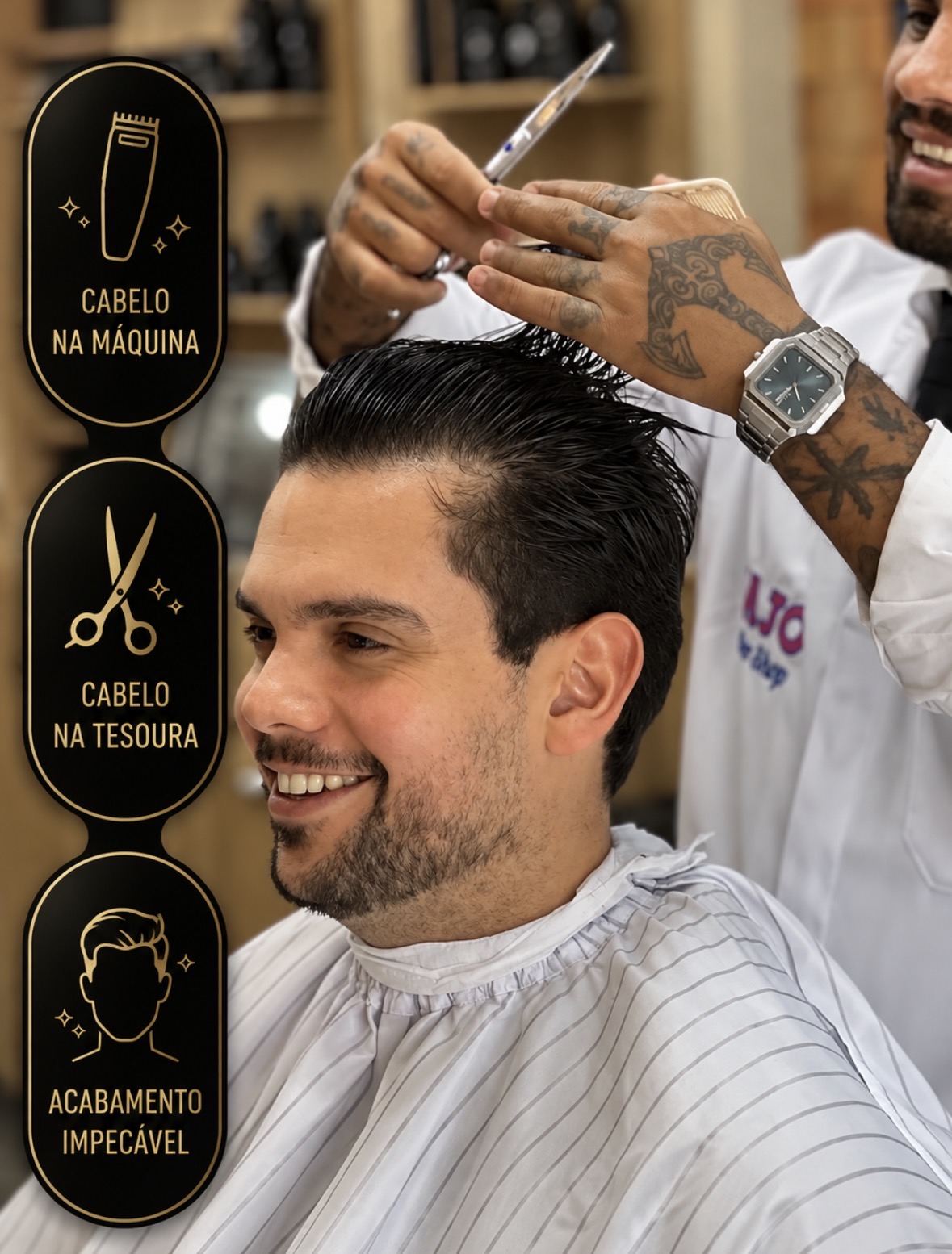 Cabelo Gajo em Dobro