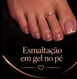 Esmaltação em gel no pé