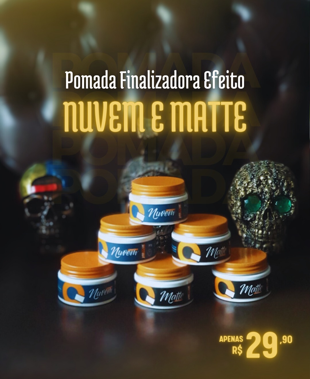 Pomada Finalizadora efeito Nuvem e Matte